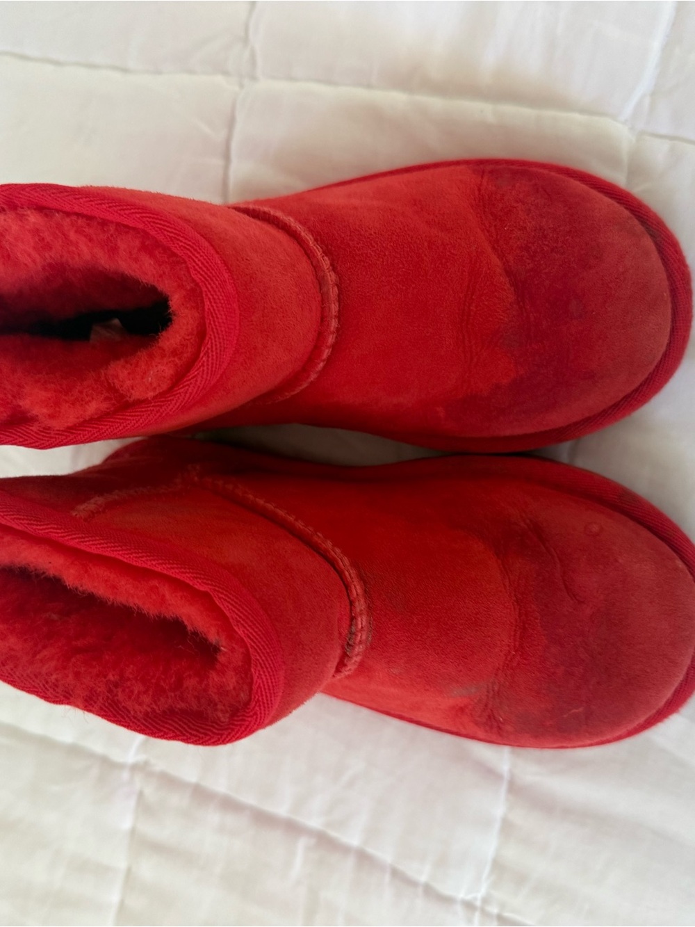 Kids Ugg Red Cozy Winter Boots toddler 13